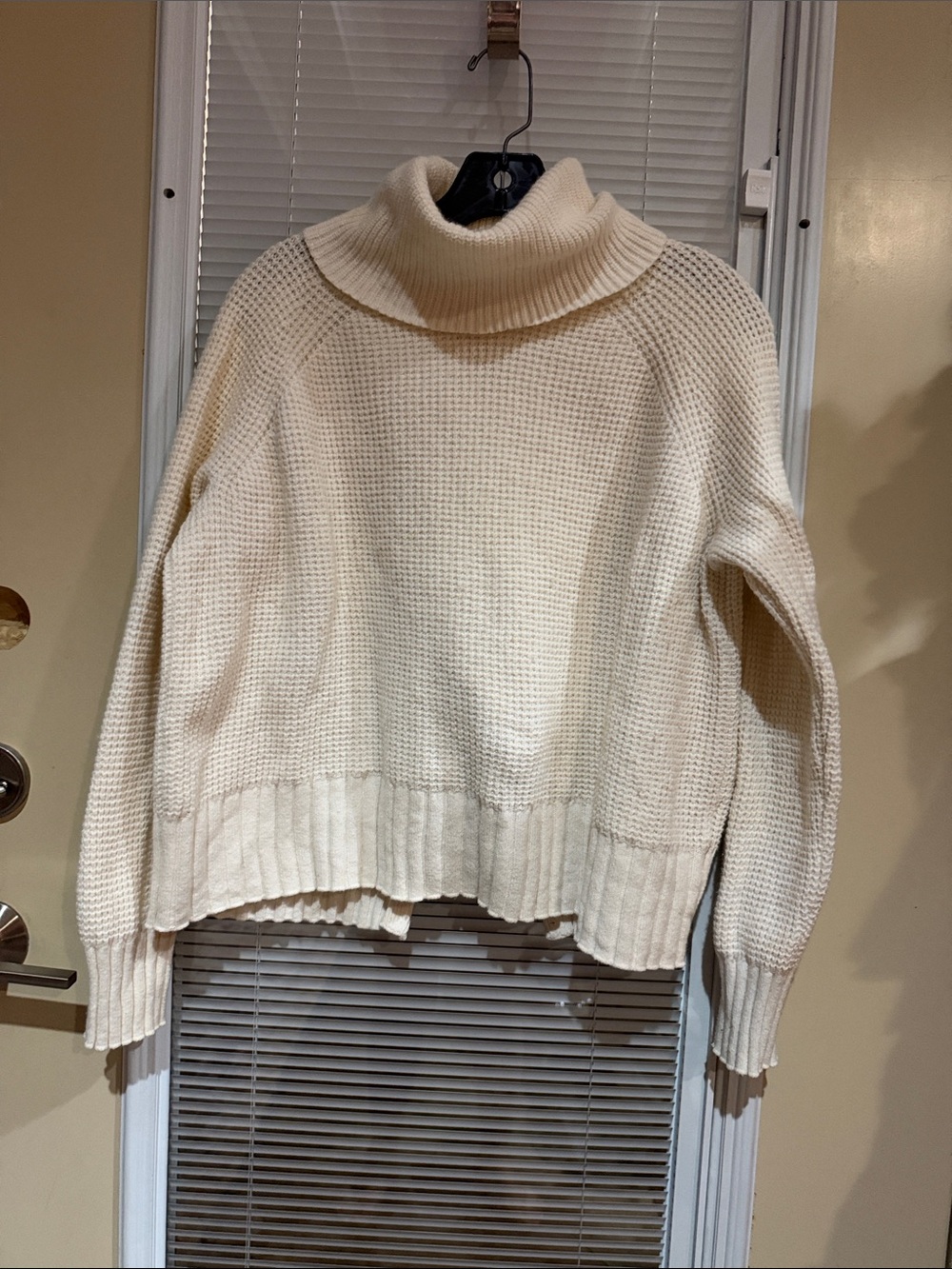 Madewell Cream Cozy Turtleneck Sweater